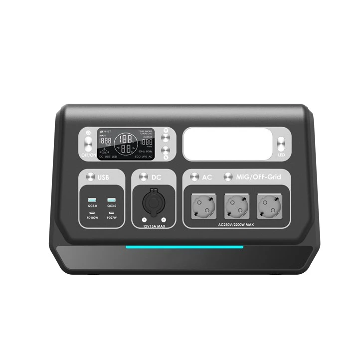 230V 2200W Grid Connected Portable Emergency Power Supply